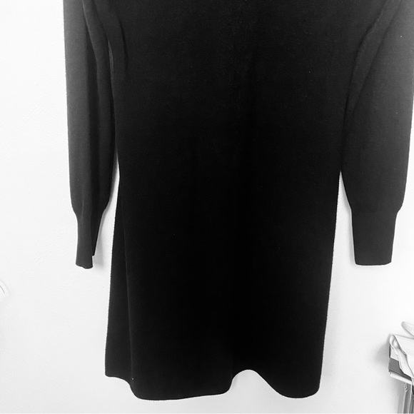 NWOT  Love Scarlett Black & Gold Tone Buttons down front sweater Dress Sz L/G - Picture 10 of 14